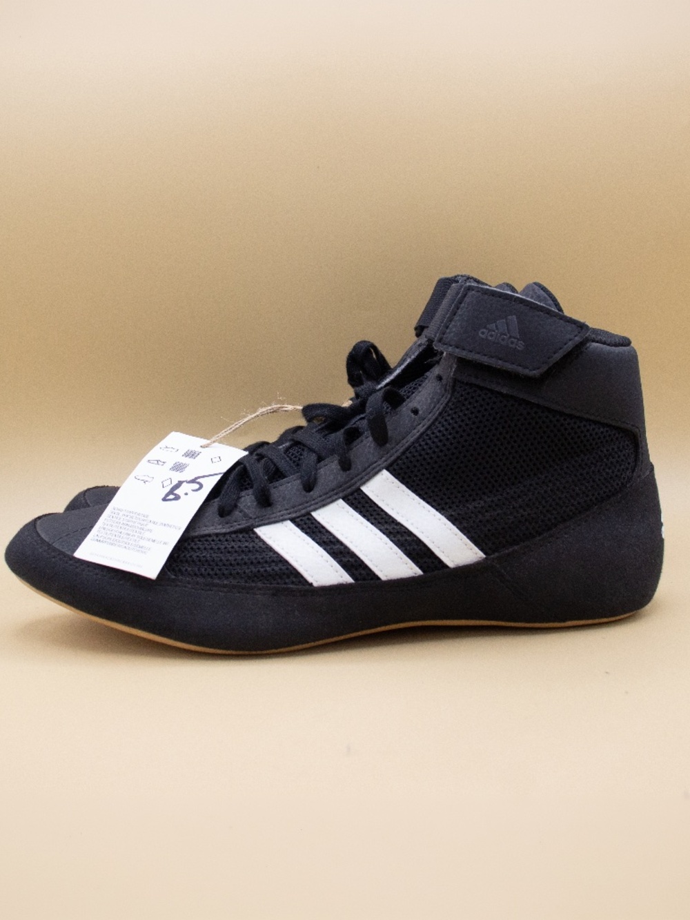 Adidas HVC 2 Black White Wrestling Shoes AQ3325 Men's Size 8.5